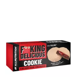   Allnutrition Fitking Cookie Mogyoróvajas Eperlekváros Keksz 128 g
