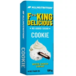   Allnutrition Fitking Cookie Fehércsokoládé Krémes Keksz 128 g