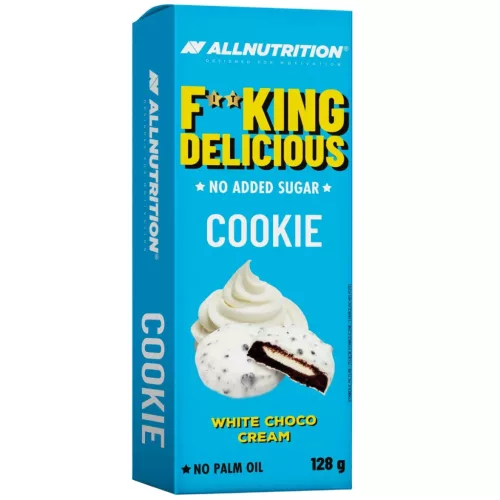 Allnutrition Fitking Cookie Fehércsokoládé Krémes Keksz 128 g