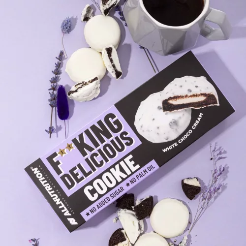 Allnutrition Fitking Cookie Fehércsokoládé Krémes Keksz 128 g