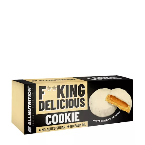 Allnutrition Fitking Cookie Fehércsokoládé Mogyorós Krémes Keksz 128 g