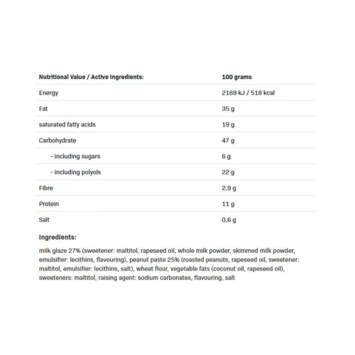 Allnutrition Fitking Cookie Fehércsokoládé Mogyorós Krémes Keksz 128 g