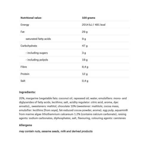 Allnutrition Fitking Cookie Mogyorós Csokoládés Keksz 150 g