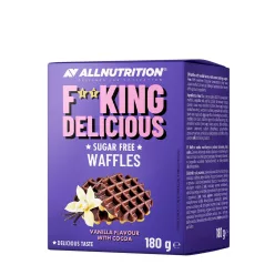   Allnutrition Fitking Delicious Waffle Vanilla Flavour With Cocoa Gofri 180 g