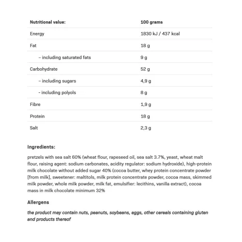 Allnutrition Fitking Protein Pretzels - Ferhérjés Perec 110 g