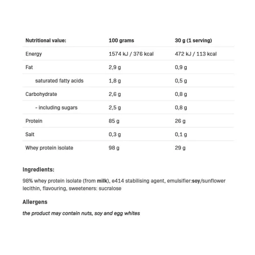 Allnutrition Isolate Protein - Fehérje Izolátum 908 g