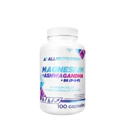   Allnutrition Magnézium + Ashwagandha + B6 - vitamin (P - 5 - P) 100 Kapszula