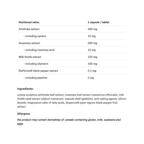 Allnutrition Máriatövis Forte 100 Kapszula