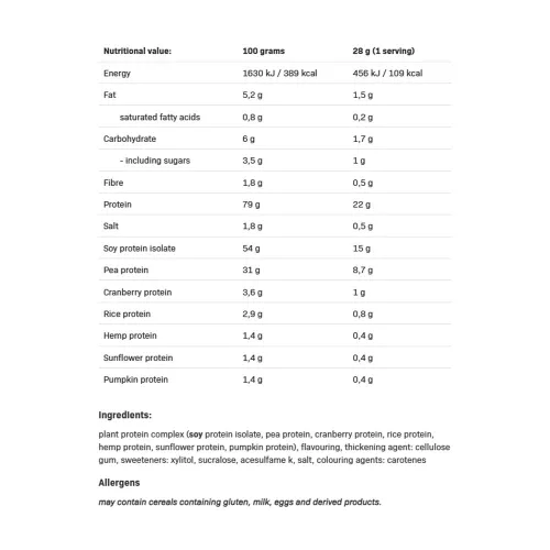 Allnutrition Vegan Protein - Növényi fehérje 500 g