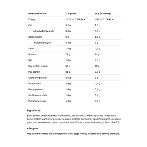 Allnutrition Vegan Protein - Növényi fehérje 500 g