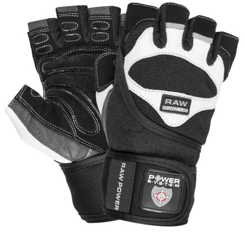 Power System Gloves Raw Power - Edzőkesztyű Fehér