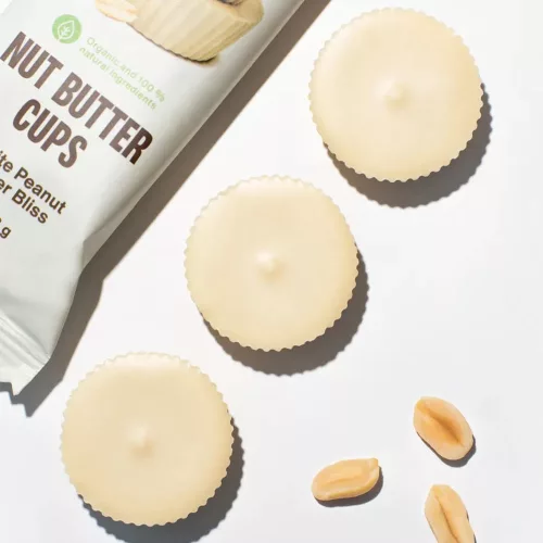 Vilgain Bio Nut Butter Cups Fehér Földimogyorós Mennyország 39 g