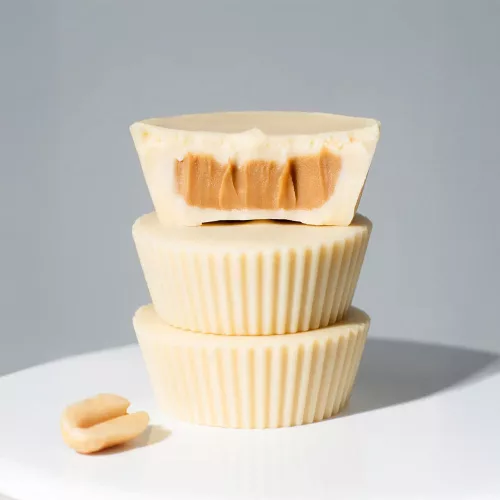 Vilgain Bio Nut Butter Cups Fehér Földimogyorós Mennyország 39 g