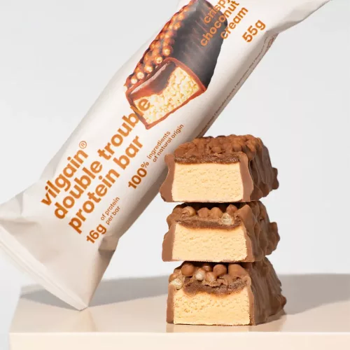 Vilgain Double Trouble Protein Bar Csokoládés Bueno 55 g