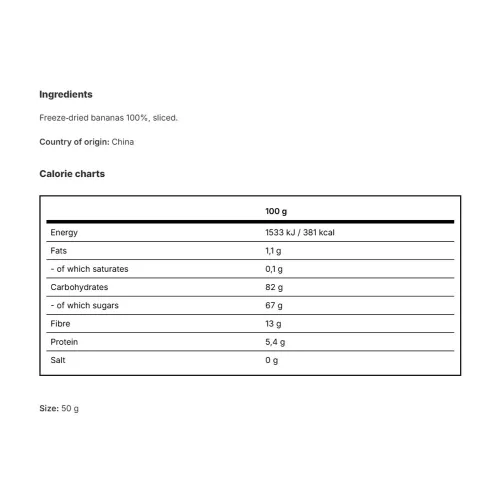 Vilgain Liofilizált Banán 50 g