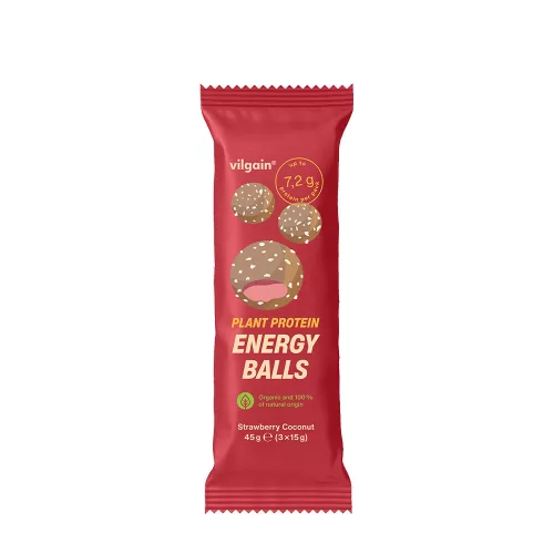 Vilgain Plant Protein Energy Balls BIO Eper Kókusszal 45 g
