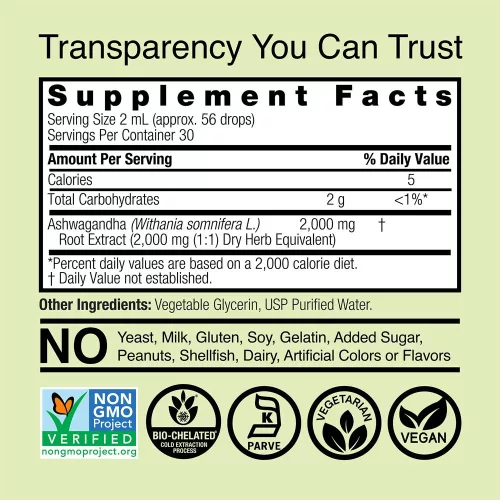Nature's Answer Ashwagandha Extract - Ashwagandha Kivonat 60 ml