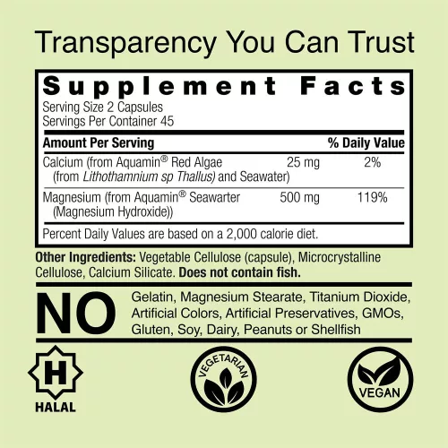 Nature's Answer Marine Based Magnesium - Tengeri Eredetű Magnézium 90 Kapszula