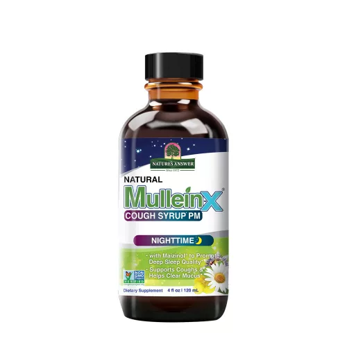 Nature's Answer Mullein-X Cough^ Syrup PM Nighttime - Köhögés Elleni Szirup 120 ml