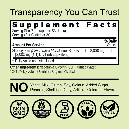 Nature's Answer Slippery Elm Extract - Vörös Szil Kivonat 60 ml