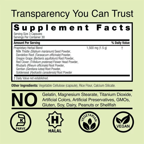 Nature's Answer Liver Support - Májvédő Formula 90 Kapszula