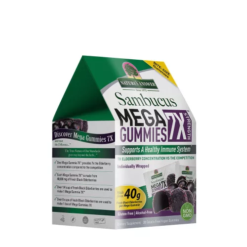 Nature's Answer Sambucus Mega Gummies - Fekete Bodza Gumicukor 30 Gumicukor
