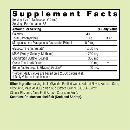 Nature's Answer Glucosamine and Chondroitin - Glükózamin és Kondroitin 480 ml