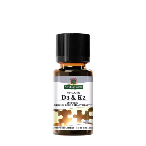 Nature's Answer Vitamin D3 and K2 Liquid - D3 + K2 Vitamin 15 ml