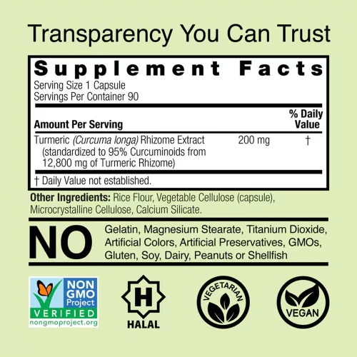 Nature's Answer Turmeric 3 - Kurkuma 90 Kapszula