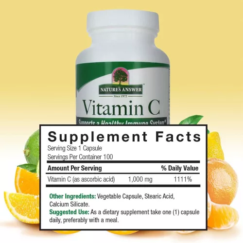 Nature's Answer Vitamin C 1000mg - C-vitamin 1000 mg 100 Kapszula