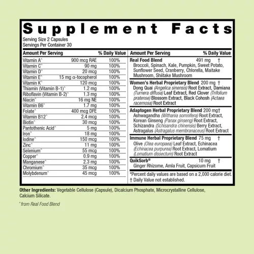 Nature's Answer Women’s 100 Multivitamin - Multivitamin Nőknek 60 Kapszula