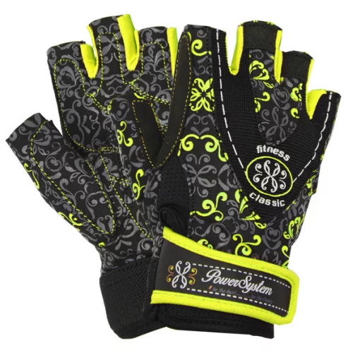Power System Gloves Classy - Női Edzőkesztyű Sárga