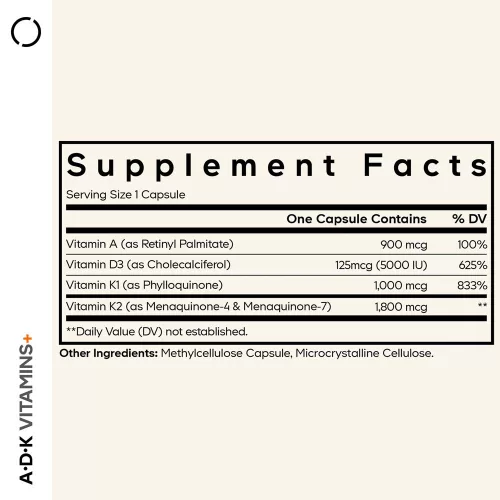 Codeage A D K Vitamins+ - A D K Vitaminok+ 180 Kapszula