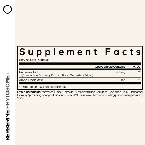 Codeage Berberine Phytosome+ - Berberin Fitozóma+ 60 Kapszula