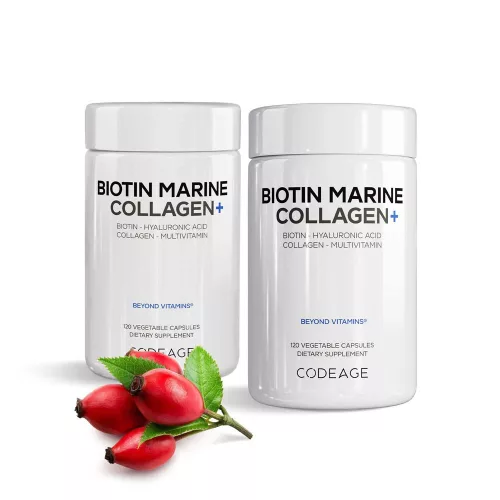 Codeage Biotin Marine Collagen - Biotin és Tengeri Kollagén 120 Kapszula