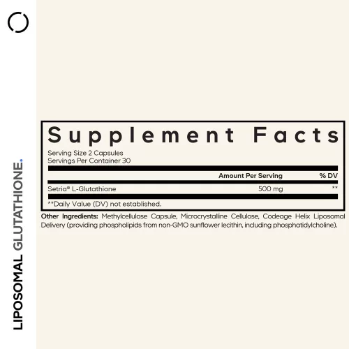 Codeage Liposomal Glutathione - Liposzómás Glutation 60 Kapszula