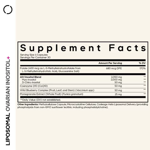 Codeage Liposomal Ovarian Inositol+ - Liposzómás Inozitol+ 120 Kapszula