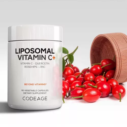 Codeage Liposomal Vitamin C+ - Liposzómás C-vitamin+ 90 Kapszula