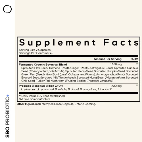 Codeage SBO Probiotic+50 Billion CFUs - SBO Probiotikum+ 50 Milliárd CFU 90 Kapszula