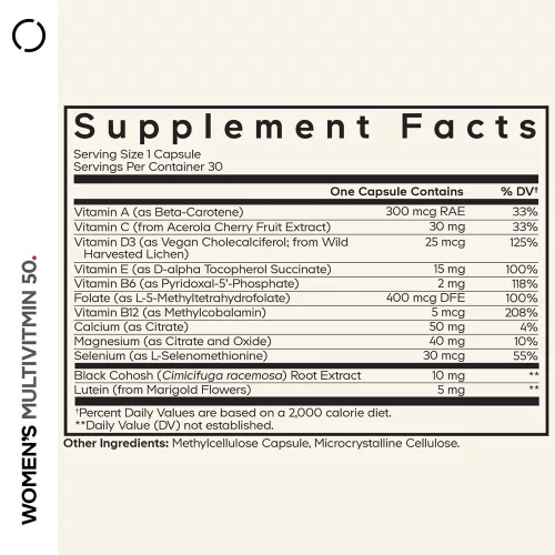 Codeage Women's Multivitamin 50 - Női Multivitamin 50 30 Kapszula