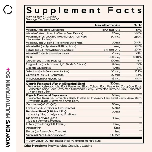Codeage Women's Multivitamin 50+ - Női Multivitamin 50+ 90 Kapszula
