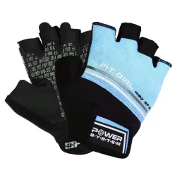   Power System Gloves Fit Girl Evo - Női Edzőkesztyű Világoskék