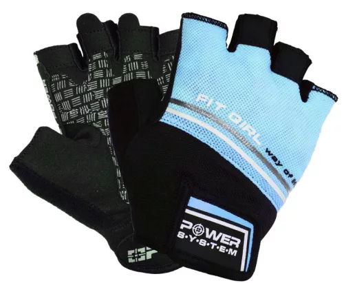 Power System Gloves Fit Girl Evo - Női Edzőkesztyű Világoskék