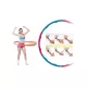 Spartan Masszázs hulahopp / tornakarika, 90 cm SPARTAN WAWE