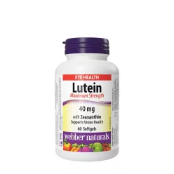   Webber Naturals Lutein 40 mg with 7 mg Zeaxanthin - Lutein 40 mg 7 mg zeaxantinnal 60 Lágykapszula