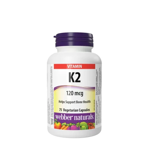 Webber Naturals Vitamin K2 120 mcg - K2 Vitamin 120 mcg 75 Kapszula