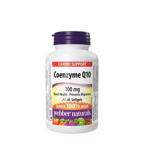 Webber Naturals Coenzyme Q10 100 mg 60 Lágykapszula