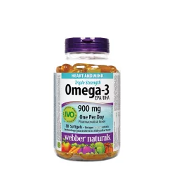  Webber Naturals Triple Strength Omega-3 - Triplaerős Omega-3 80 Lágykapszula