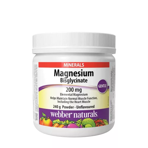 Webber Naturals Magnesium Bisglycinate 200 mg 240 g