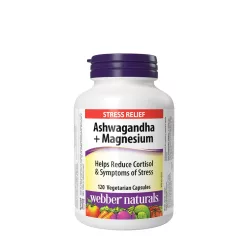 Webber Naturals Ashwagandha+Magnesium 120 Kapszula